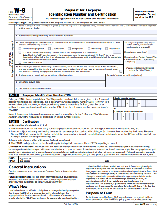 Form W-9